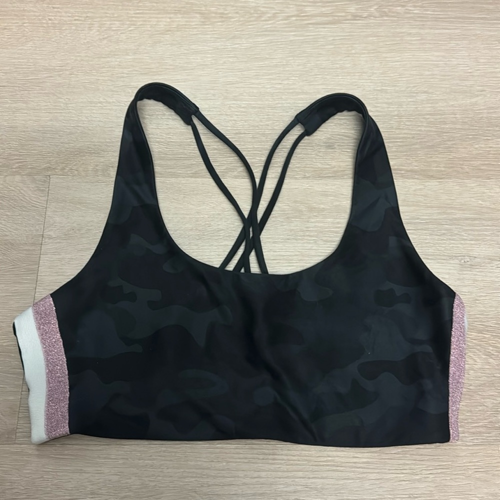 Spiritual gangster sports bra camo